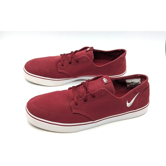 Nike 6.0 Braata Men\'s Canvas Skateboard Burgundy Size 11